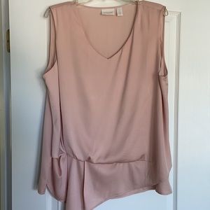 Chico’s pink dressy tank. Size 3.